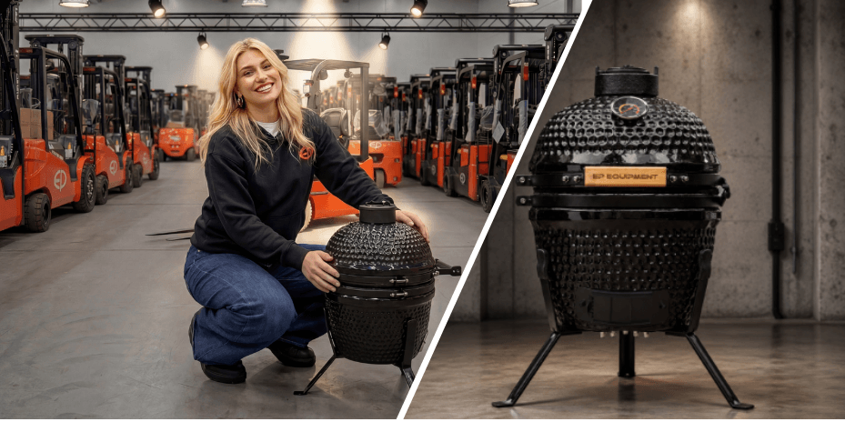 Gratis Kamado BBQ cadeau bij een EP heftruck